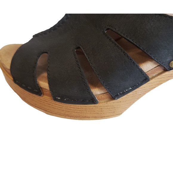 Dansko Black and Brown Women Sandals - Picture 6 of 15